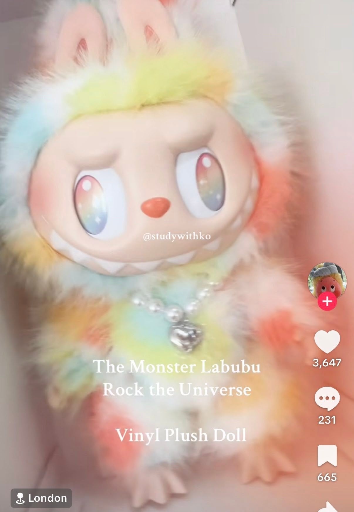 The Monsters Labubu - Rock The Universe - Vinyl Plush Doll