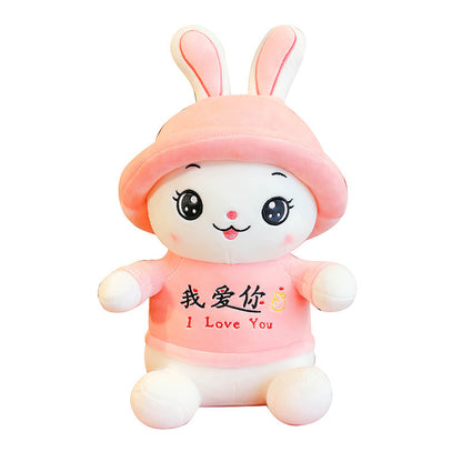 With Hat Rabbit Stuffed Animal Toy Female